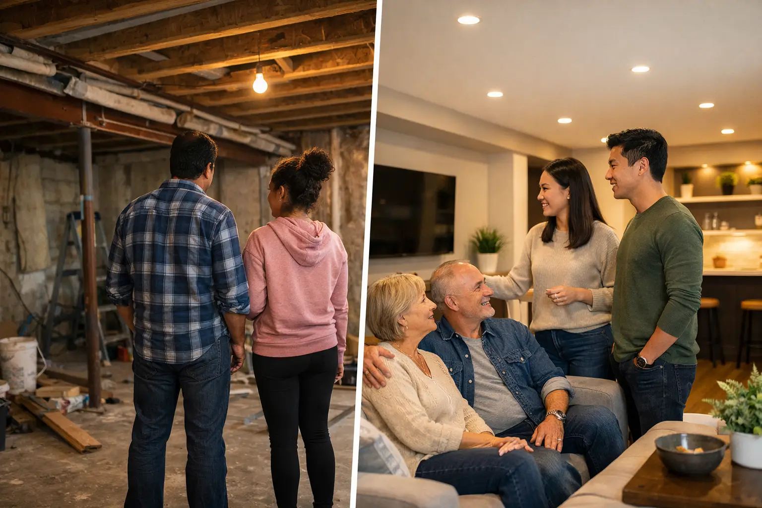 Basement Renovation Before and After: What Changes
