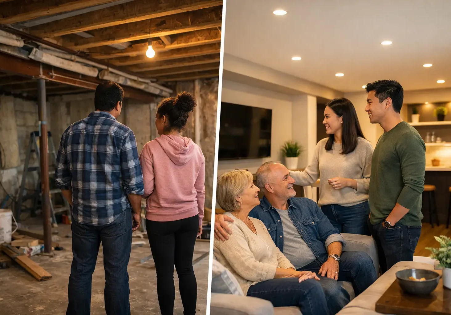 Basement Renovation Before and After: What Changes