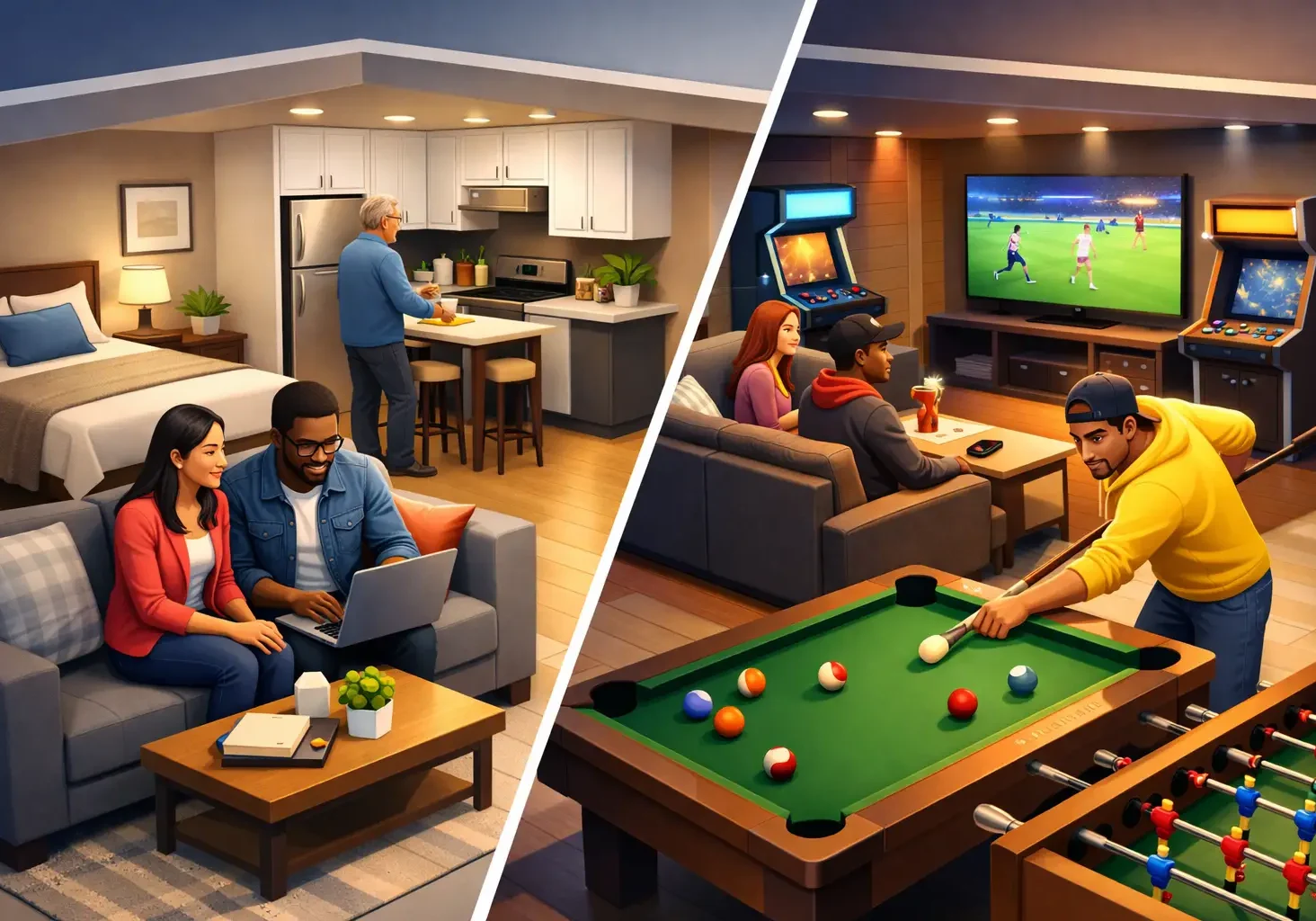 Basement Suite vs Rec Room: What Fits Best?