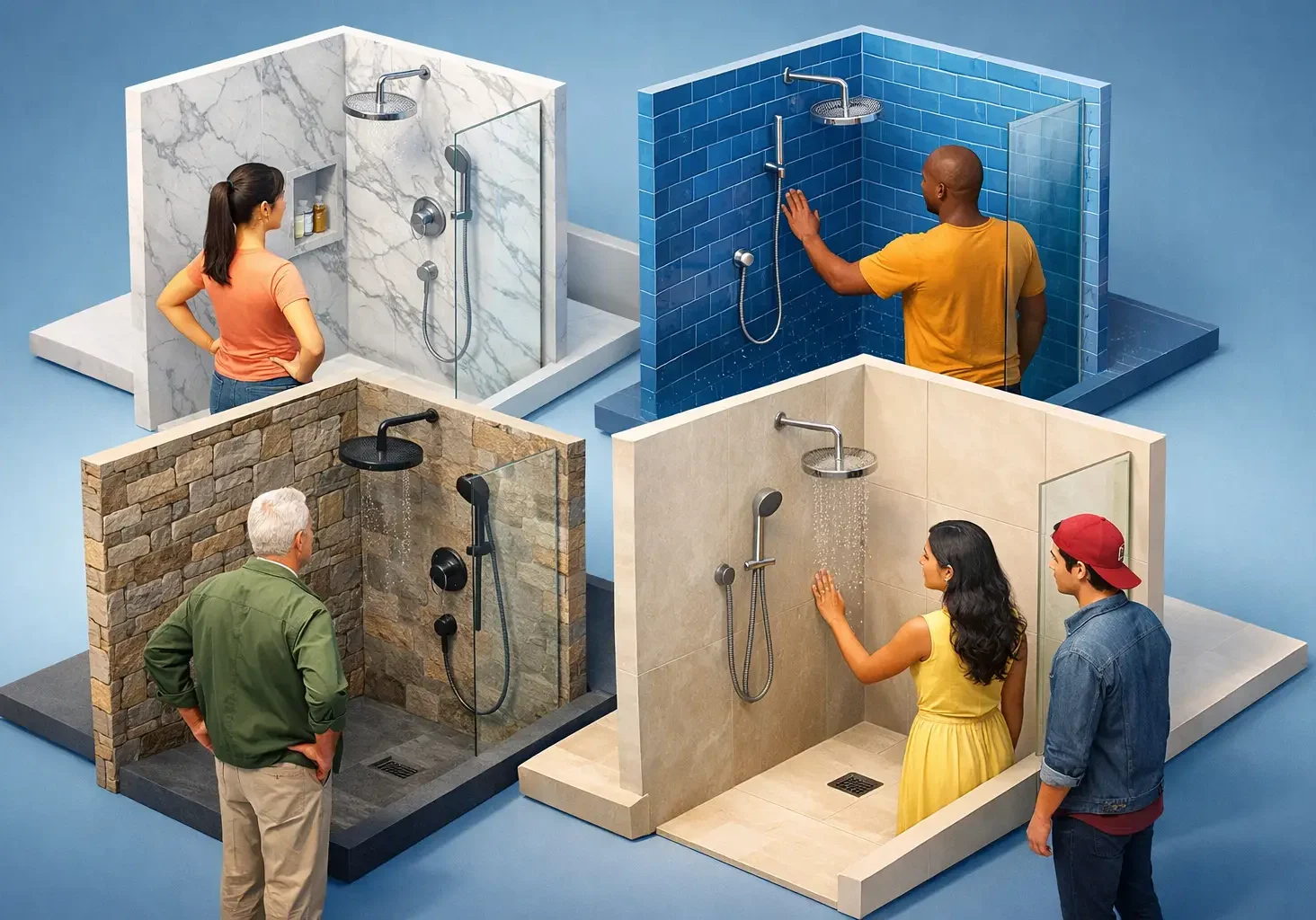 Best Materials for Shower Walls Ranked