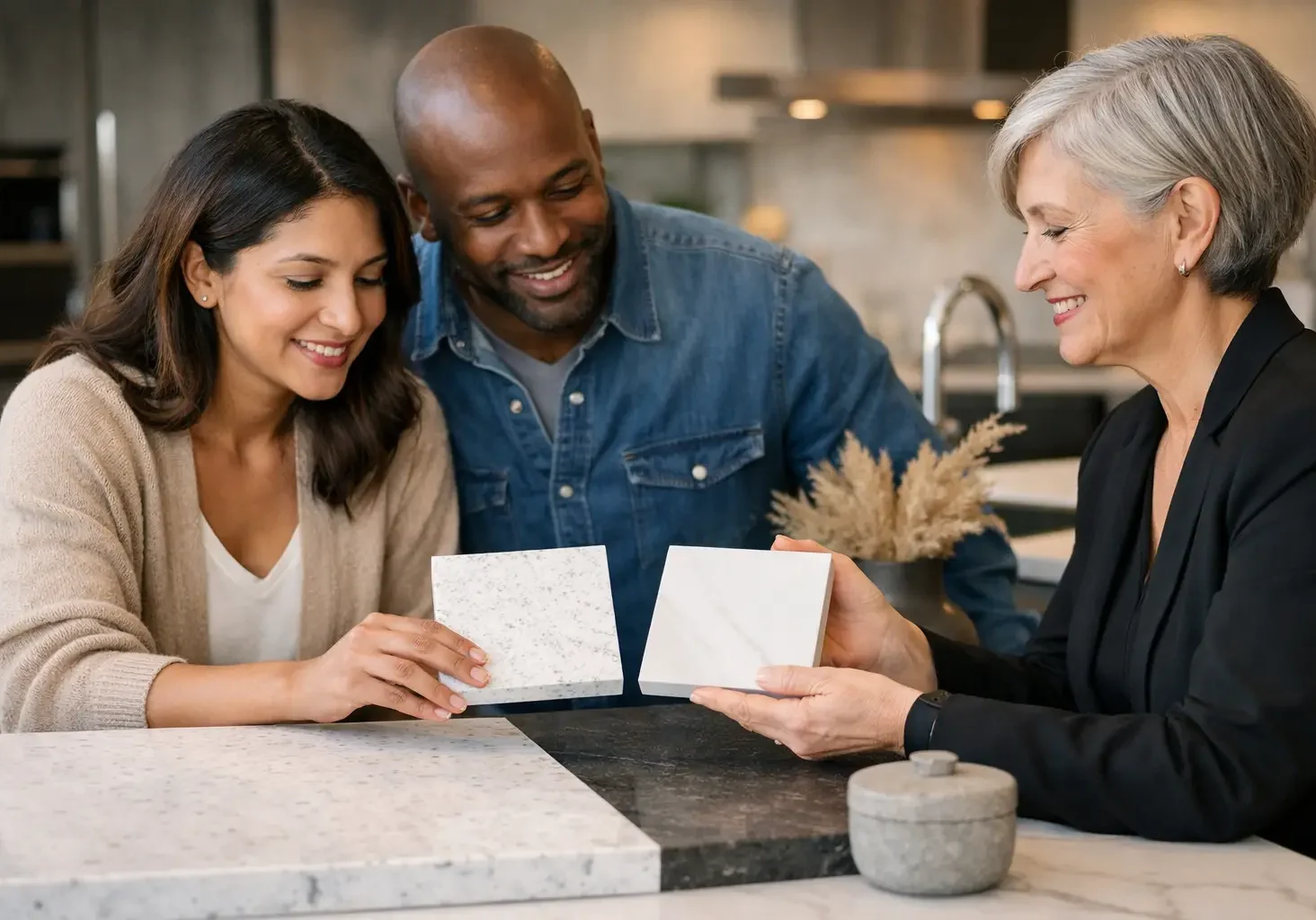 Compare Quartz and Porcelain Countertops First